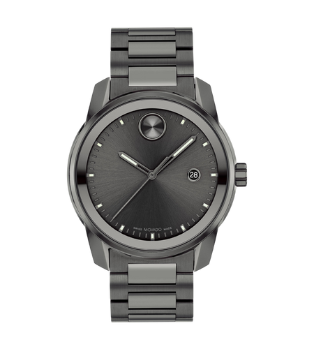 Emory Movado BOLD Verso - Gunmetal Grey with Date Window