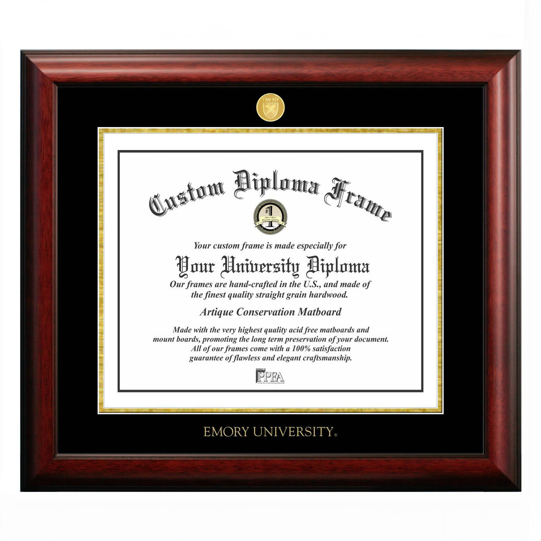 Emory University Diploma Frame - Satin Mahogany