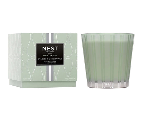 Nest Wild Mint & Eucalyptus 3-Wick Candle