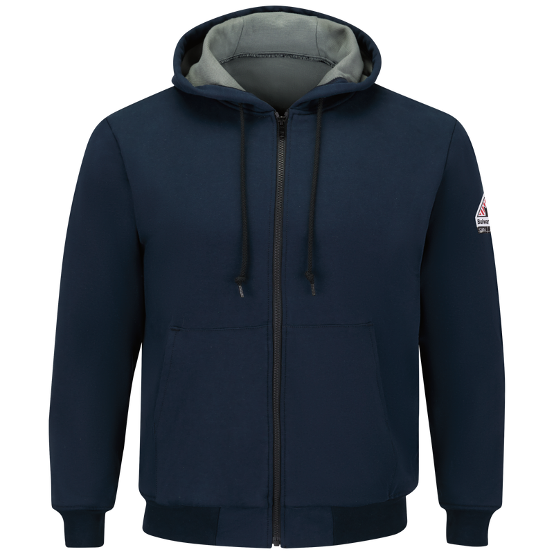 Men's Thermal Lined Zip-Front Hooded Sweatshirt