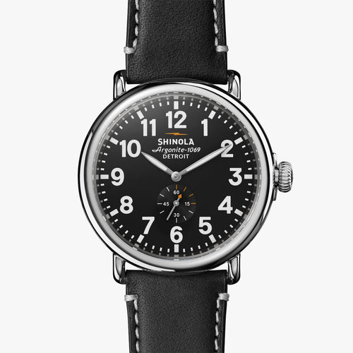 Emory Shinola Watch, The Runwell 47 mm Black Dial