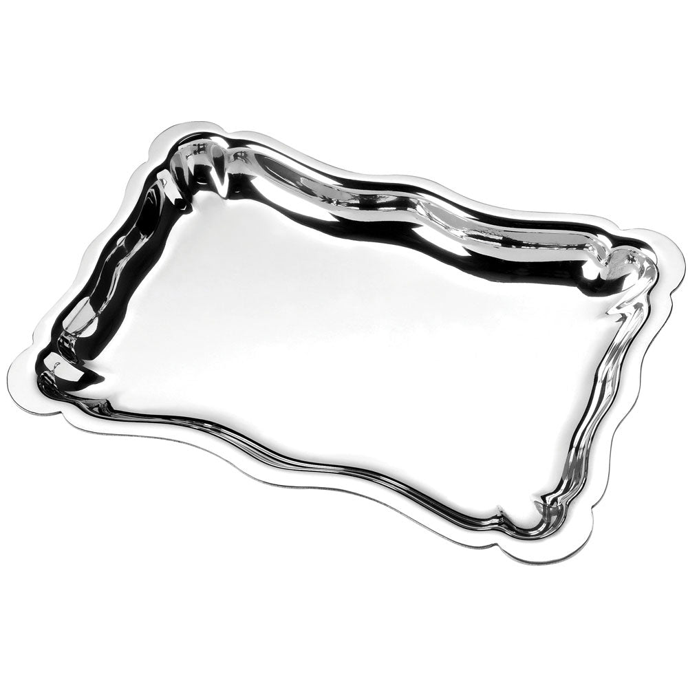 Scalloped Silver Tray