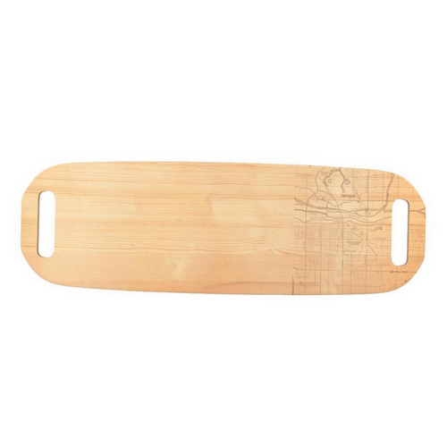 Tempe Map Maple Serving Board