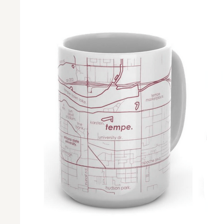 Tempe Map Coffee Mug