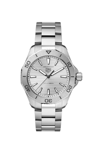 TAG Heuer Men's Steel Aquaracer with Silver Dial