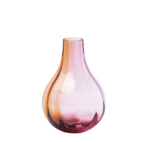 Iris Pink/Amber Vase