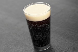 Atlanta Map Etched Pint Glass