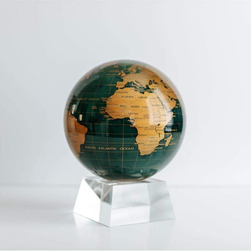 Green And Gold Rotation Globe